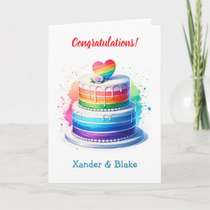 Personalized LGBTQIA+ Congrats on your Wedding Card