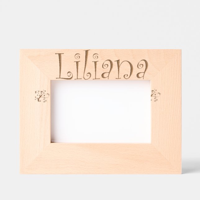 Personalized "Lialana" Photo Frame – Newborn Gift (Front)