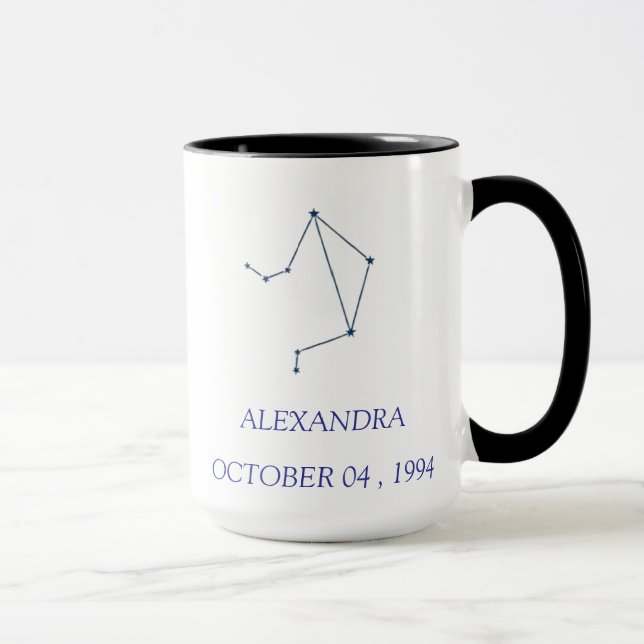 Personalized Libra Constellation Mug - Custom Zodi (Right)