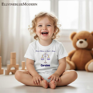 Personalized Libra “Sweet & Sassy” Toddler Art Baby T-Shirt