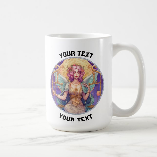 PERSONALIZED LIBRA ZODIAC SIGN  COFFEE MUG (Right)