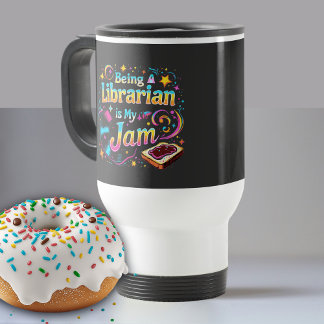 Personalized Librarian Gift Travel Mug