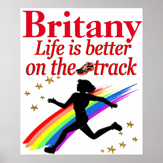 PERSONALIZED LIFE ON THE TRACK RUNNER POSTER (Front)