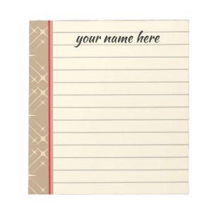 Personalized Lined Notepad