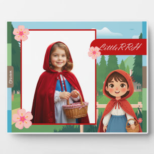 Personalized Little Red Riding Hood Tabletop Photo Plaque