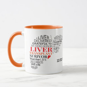 Personalized Liver Transplant Survivor Coffee Mug