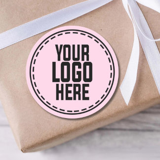 Personalized Logo Business Branding Packaging Classic Round Sticker