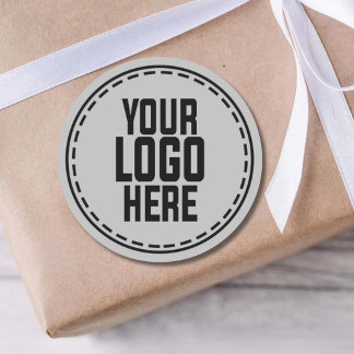 Personalized Logo Business Branding Packaging Classic Round Sticker