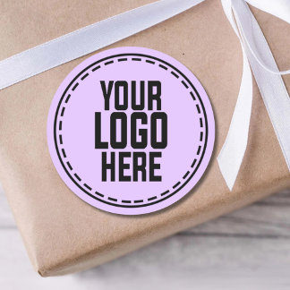 Personalized Logo Business Branding Packaging Classic Round Sticker