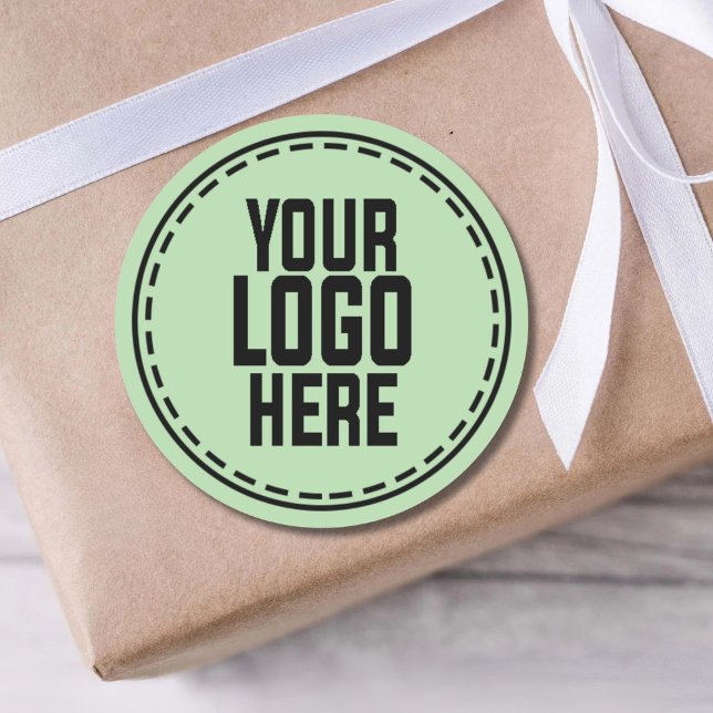 Personalized Logo Business Branding Packaging Classic Round Sticker (Creator Uploaded)
