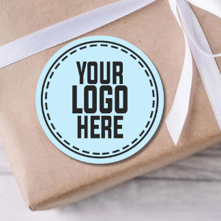 Personalized Logo Business Branding Packaging Classic Round Sticker