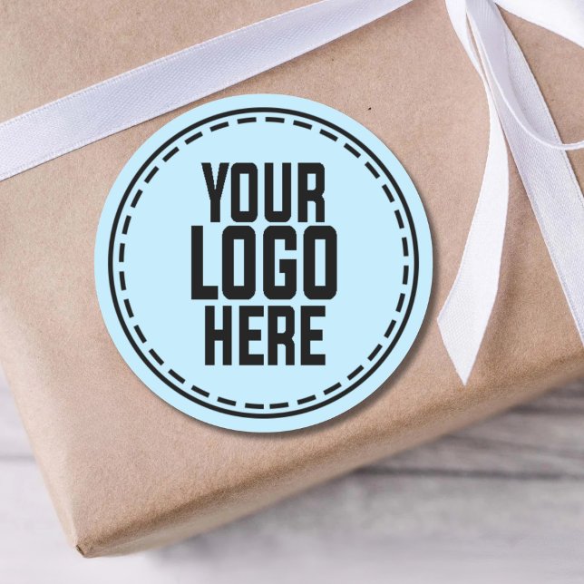Personalized Logo Business Branding Packaging Classic Round Sticker (Creator Uploaded)