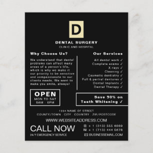 Personalized Logo, Dentistry, Dentist Advertising Flyer