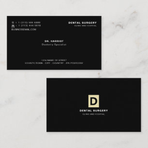 Personalized Logo, Dentistry, Dentist Business Card