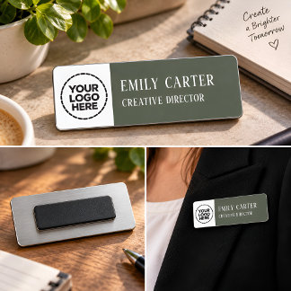 Personalized Logo Name & Job Title Professional Tag
