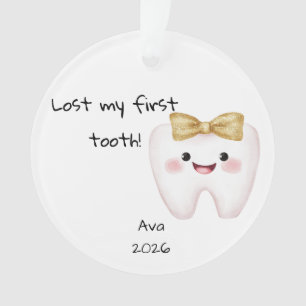 Personalized Lost My First Tooth Christmas Ornament