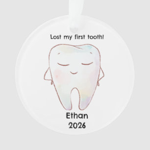 Personalized Lost My First Tooth Christmas Ornament
