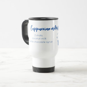 PERSONALIZED LOVE COFFEE ORDER EXPRESSO CAPPUCCINO TRAVEL MUG