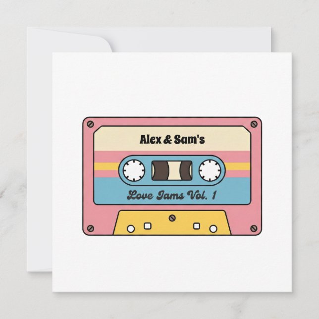 Personalized Love Jams Cassette Tape – Custom Name (Front)