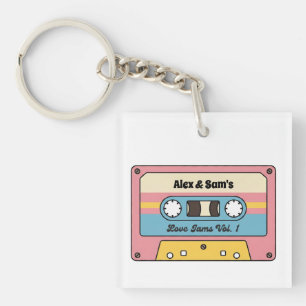Personalized Love Jams Cassette Tape – Custom Name Key Ring