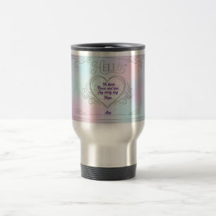 Personalized Love Message – Customizable Heart Travel Mug