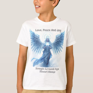 Personalized Love, Peace and Joy Winter Halo  T-Shirt
