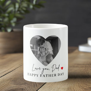 Personalized Love You Dad Photo Mug   Heart Frame