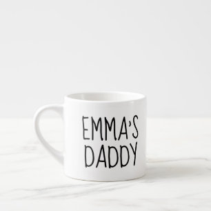 Personalized Love You Daddy Photo Espresso Cup