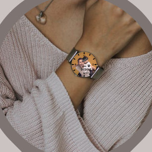 Personalized "Love You Dedda" Photo Elegant Watch