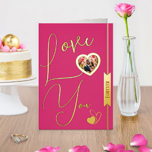 Personalized Love You Forever Valentine's Day Card