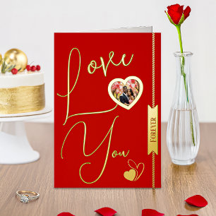 Personalized Love You Forever Valentine's Day Card