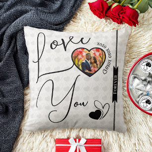 Personalized Love You Forever Valentine's Day Cushion
