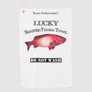 Personalized Lucky Red Snapper Fishing Towel