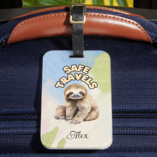 PERSONALIZED LUGGAGE TAG (SLOTH)
