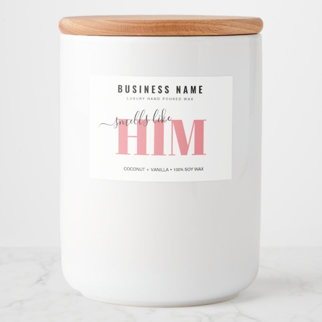 Personalized Luxury Candle Label  (Front)