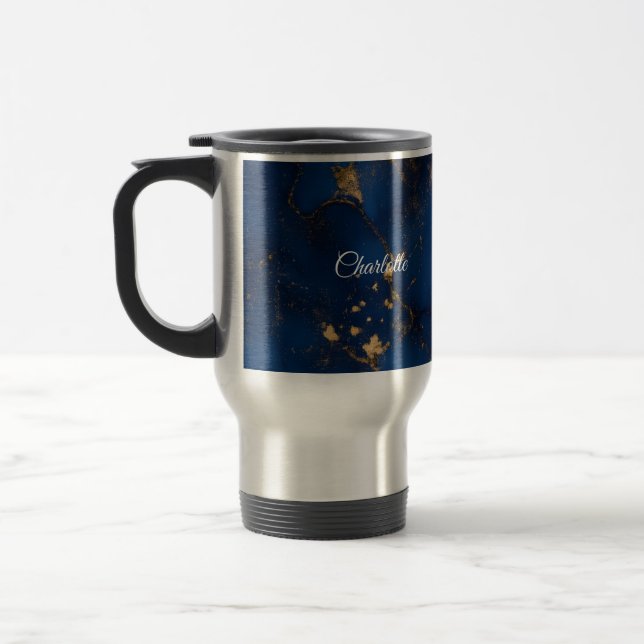 Personalized Luxury Marble Pattern Custom Mug (Left)