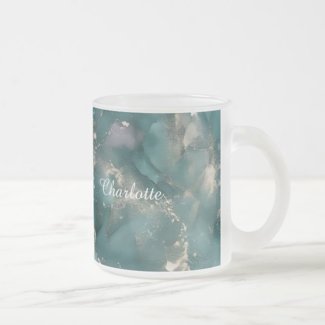 Personalized Luxury Marble Pattern Custom Name Mug (Right)