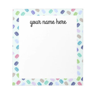 Personalized Macarons Notepad