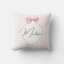 Personalized Madison Baby Girl Nursery Bow&Gingham