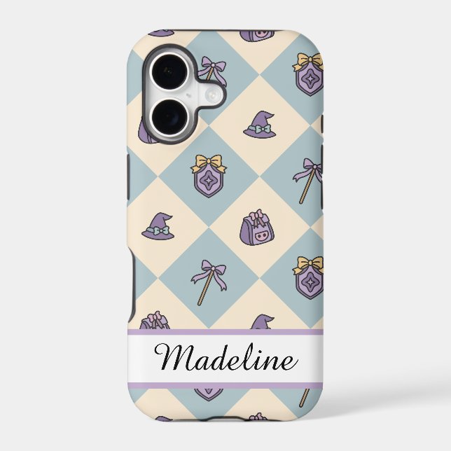 Personalized Magic Academy Wizard School Blue (Back)