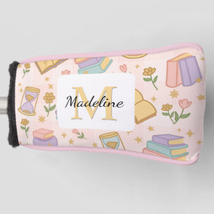 Personalized Magic Books Girly Pink School Golf Head Cover