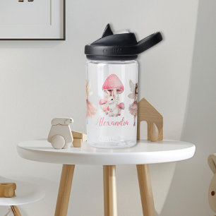 Personalized Magical Fairy Floral Garden Pixie  Water Bottle