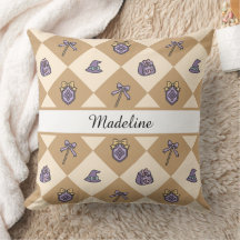 Personalized Magical Girl Name Gold Checkered
