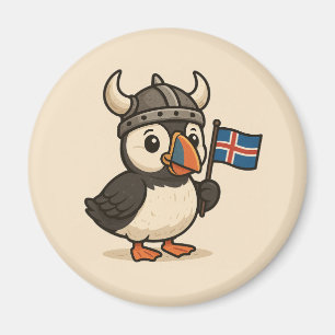 Personalized magnet - Iceland puffin