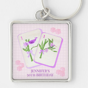 Personalized Mahjong Tile for Mahjong Party Key Ring