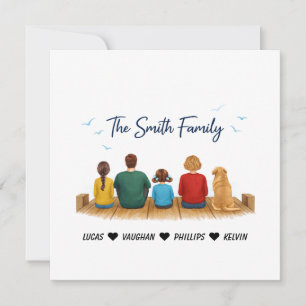 Personalized Mama dogs Mother’s Day Cute Custom Holiday Card