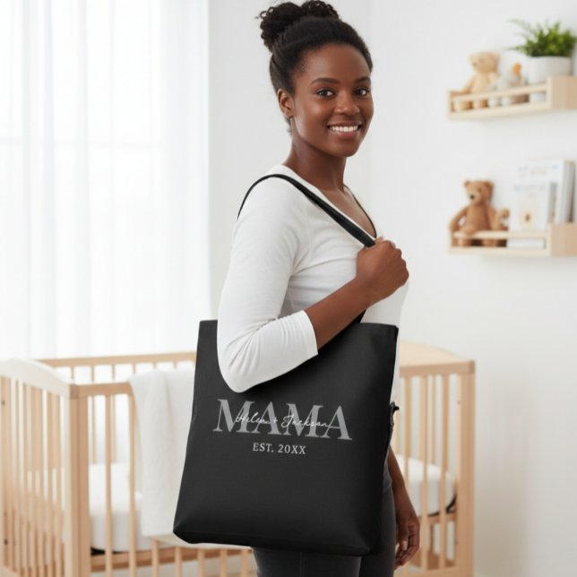 Personalized Mama Tote Bag with Name and Year (Creator Uploaded)