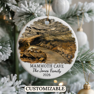 Personalized Mammoth Cave National Park, Kentucky Ceramic Tree Decoration