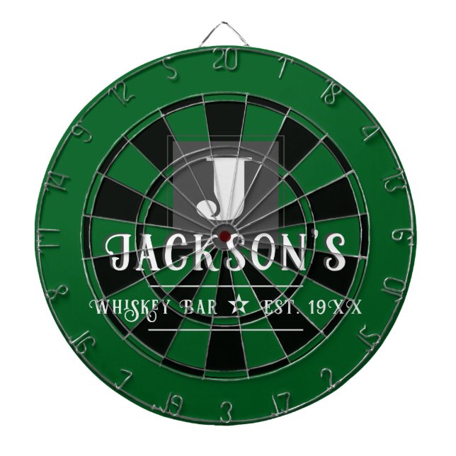 Personalized Man Cave Custom Bar Name Dartboard (Front)