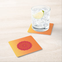Personalized Mandala Paper Coasters
